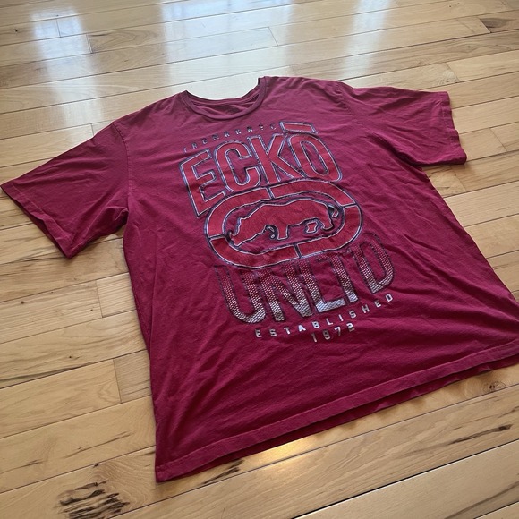 Other - Vintage Y2k Ecko Unltd T Shirt Mens 4XL‎ Red Black Jesse Pinkman Big Print Faded